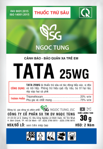 Thuốc trừ sâu Tata 25WG trị bọ trĩ hại xoài